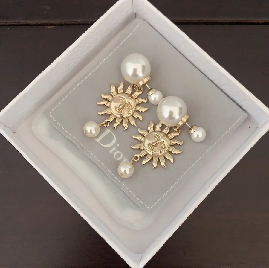 D*or Latest Pearl Smile Earrings