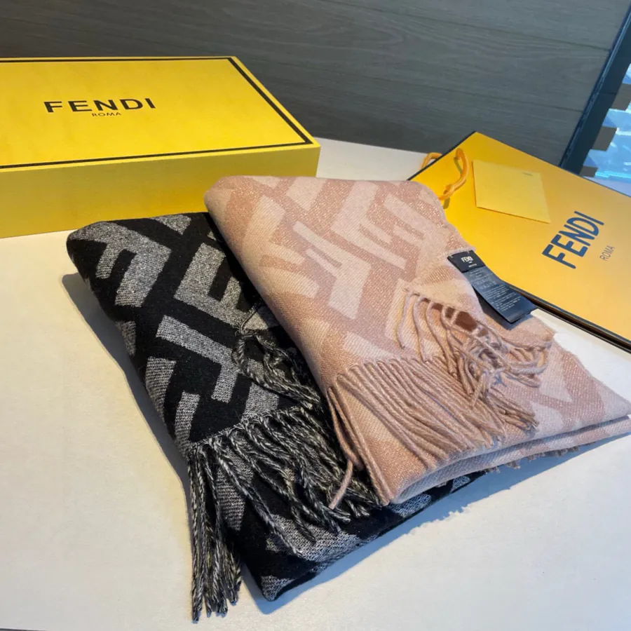 120 FD Golden Thread Luxury Scarf