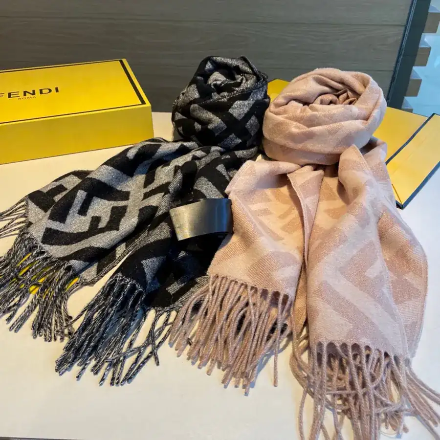 120 FD Golden Thread Luxury Scarf