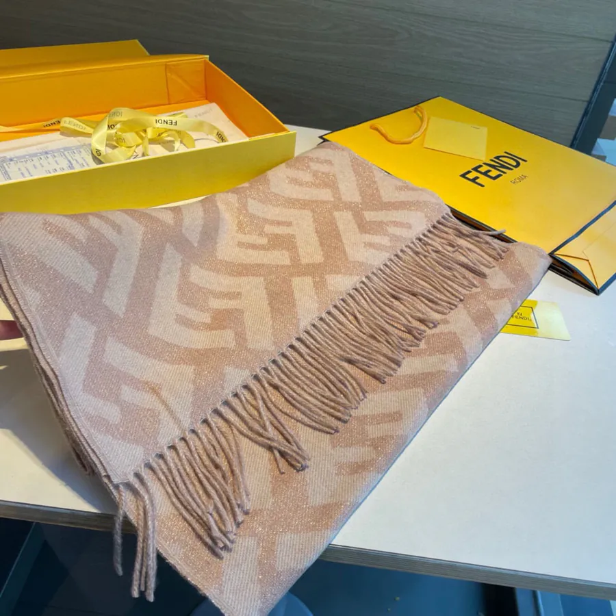 120 FD Golden Thread Luxury Scarf