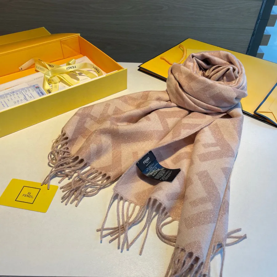 120 FD Golden Thread Luxury Scarf