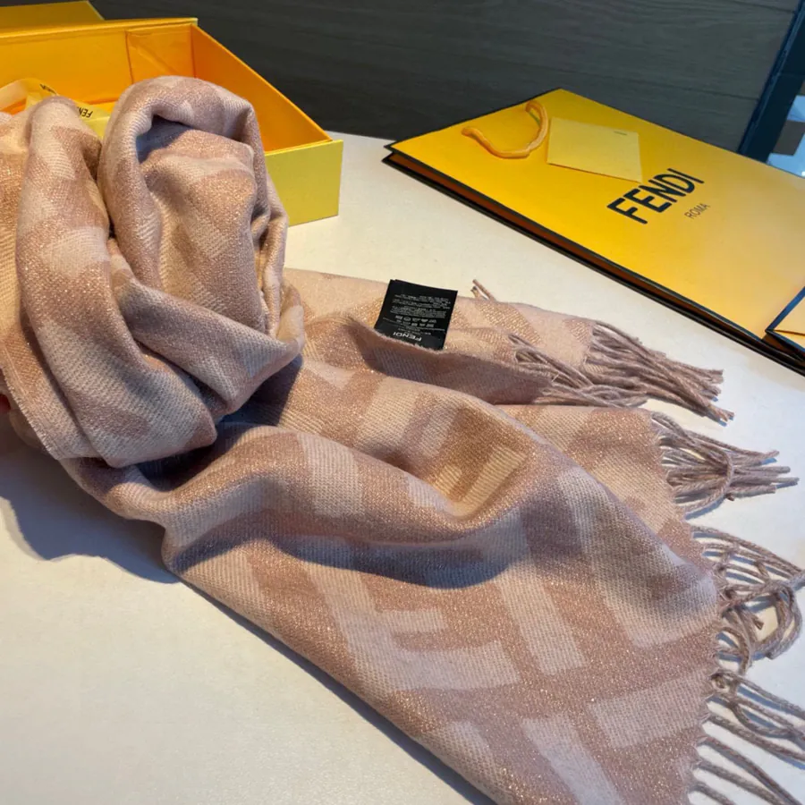 120 FD Golden Thread Luxury Scarf