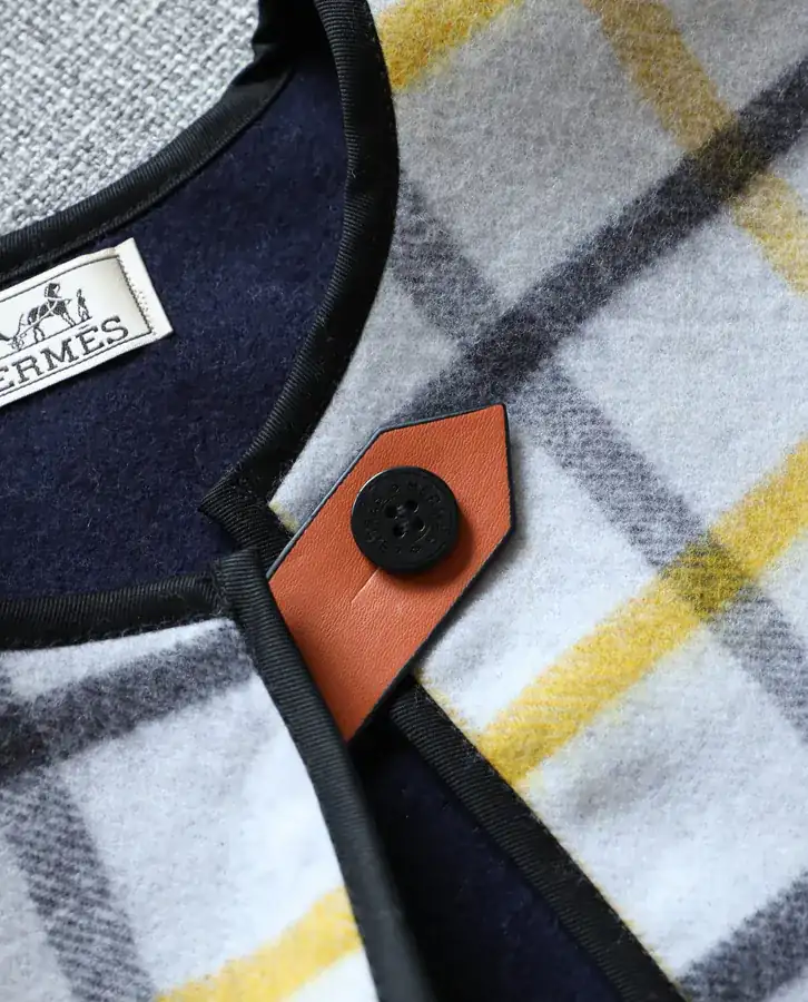 H Family Double Sided Wool Cape