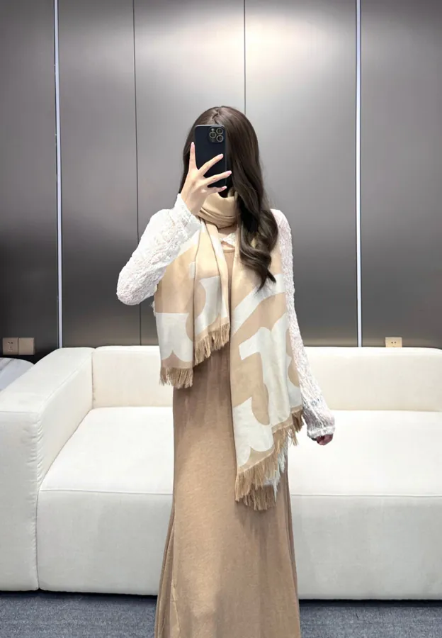 Tory Burch Embroidered Scarf Window Custom Design