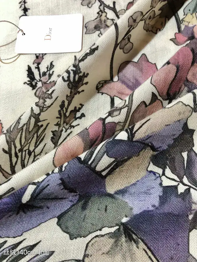 Original D Home 140cm Velvet Scarf with 4 Saisons Été Soleil Print