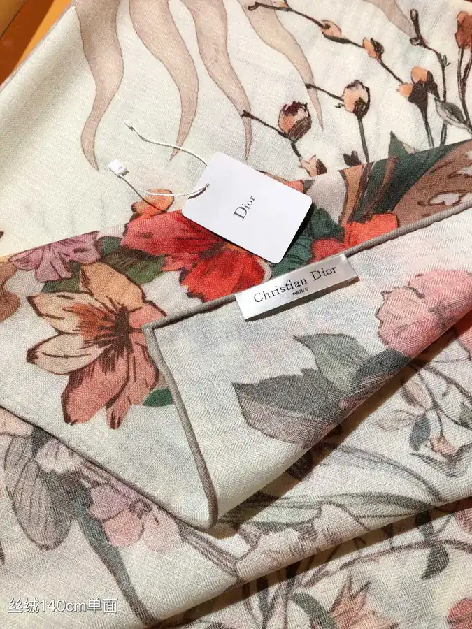 Original D Home 140cm Velvet Scarf with 4 Saisons Été Soleil Print