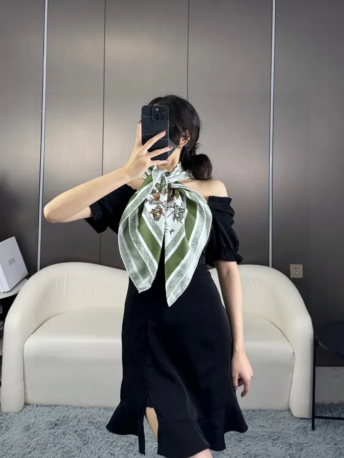 Mexico Flower Print Scarf