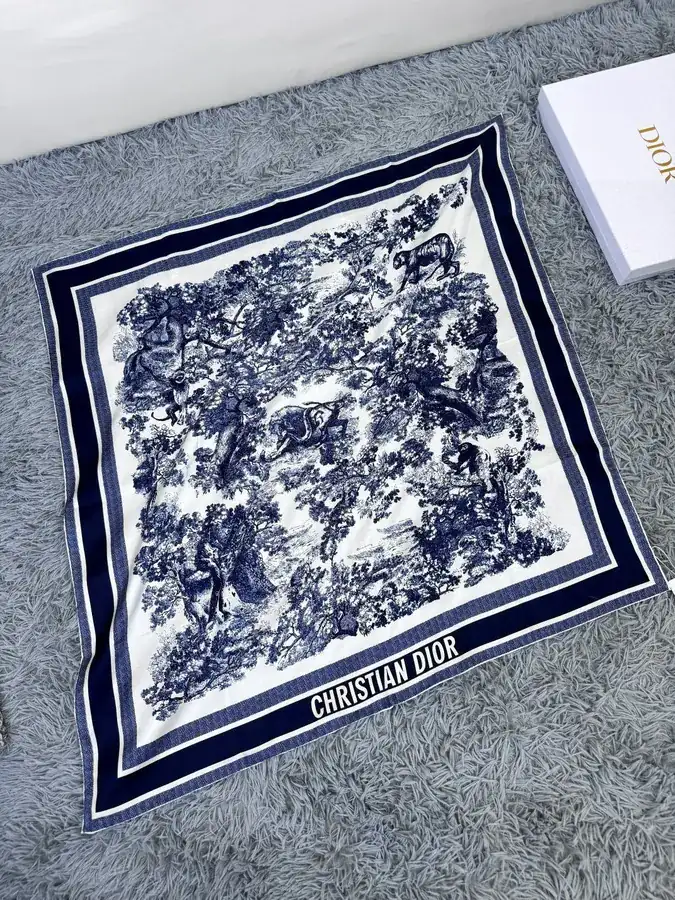 D House Animal World Silk Scarf