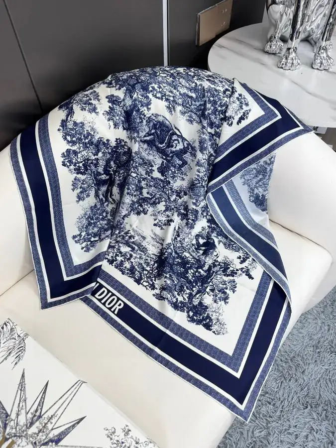 D House Animal World Silk Scarf