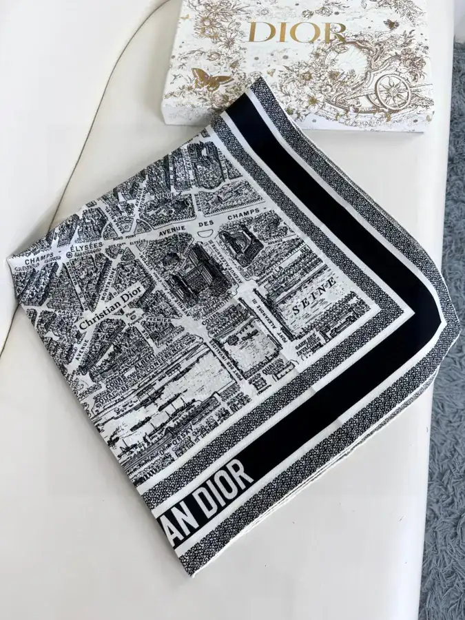 Paris Map Silk Scarf