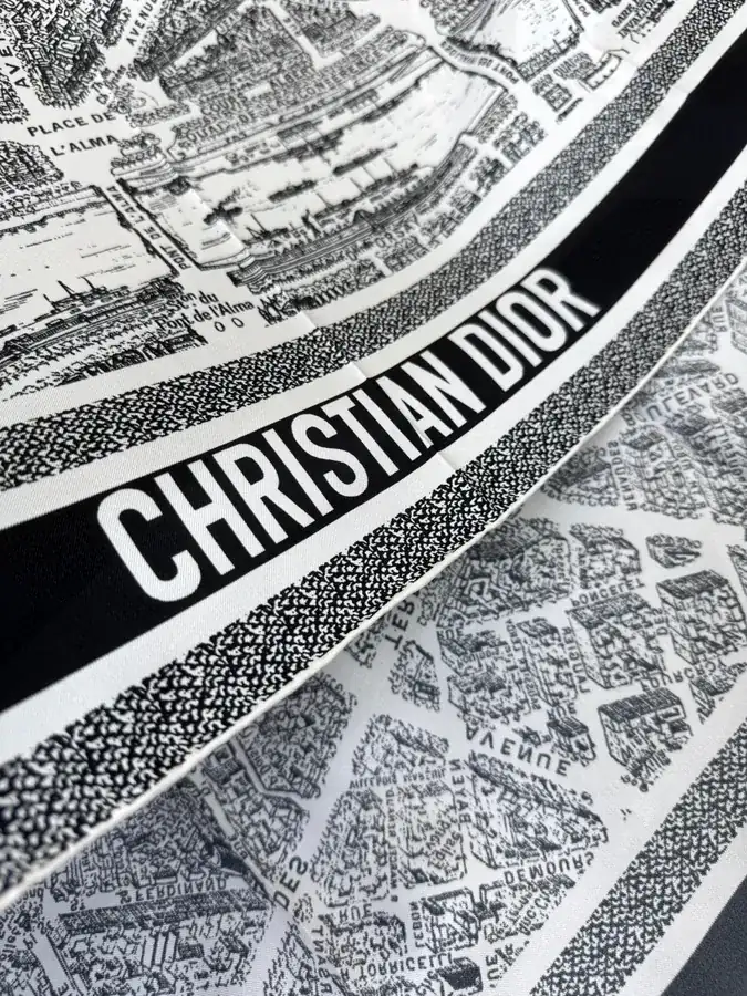 Paris Map Silk Scarf
