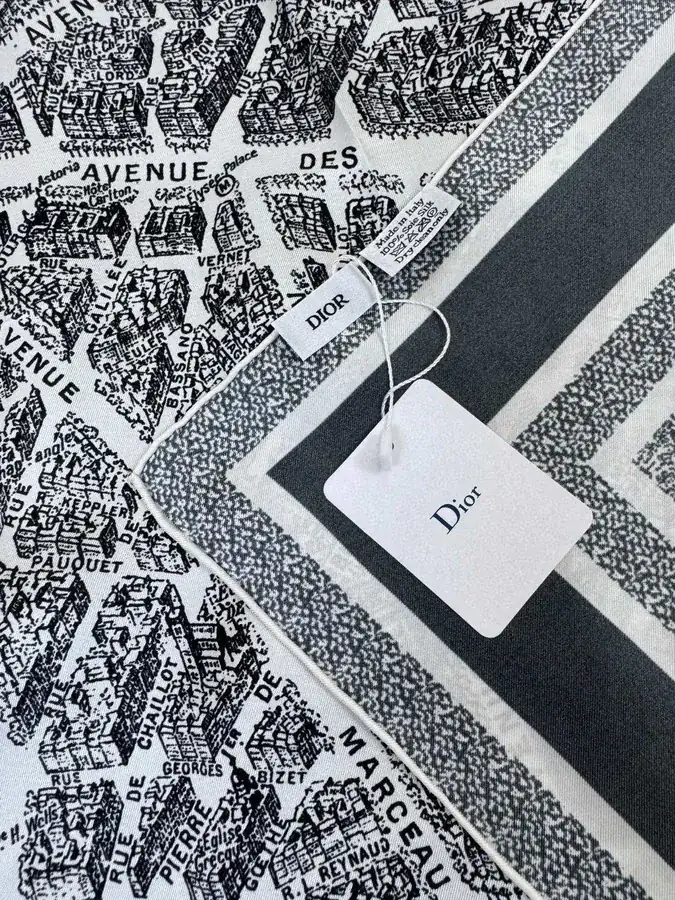 Paris Map Silk Scarf