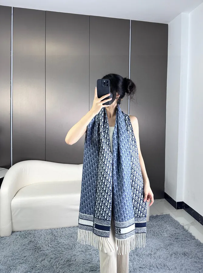 Dio* Oblique Print Scarf