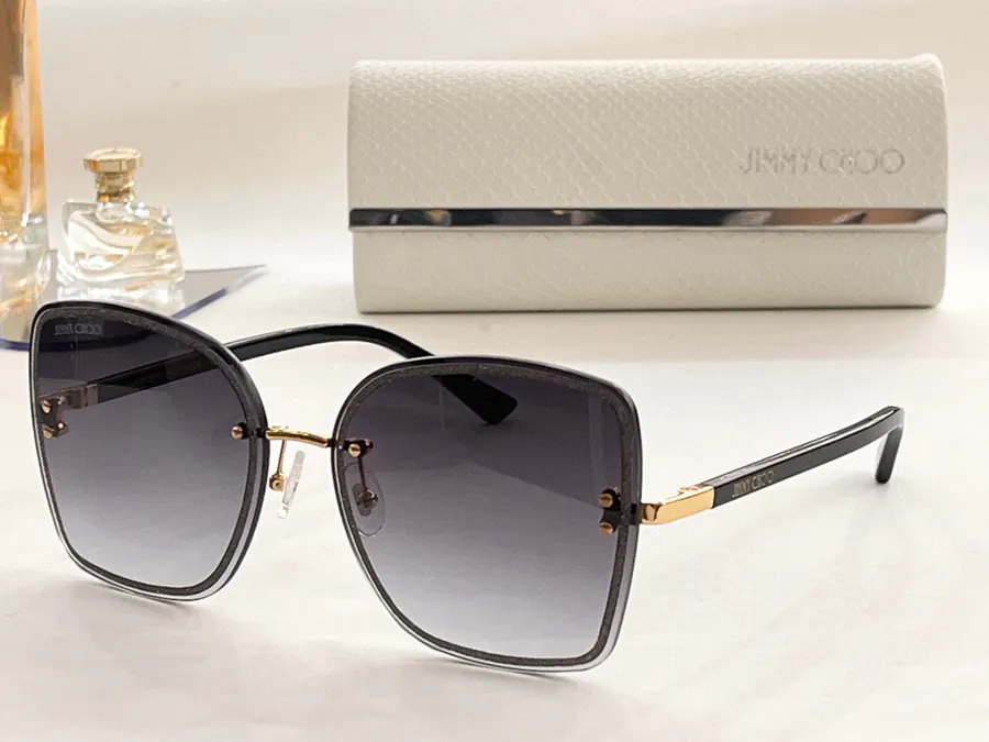 Jimmy Choo Letis with Glossy Glitter Trim