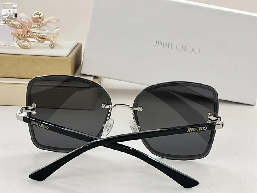 Jimmy Choo Letis with Glossy Glitter Trim