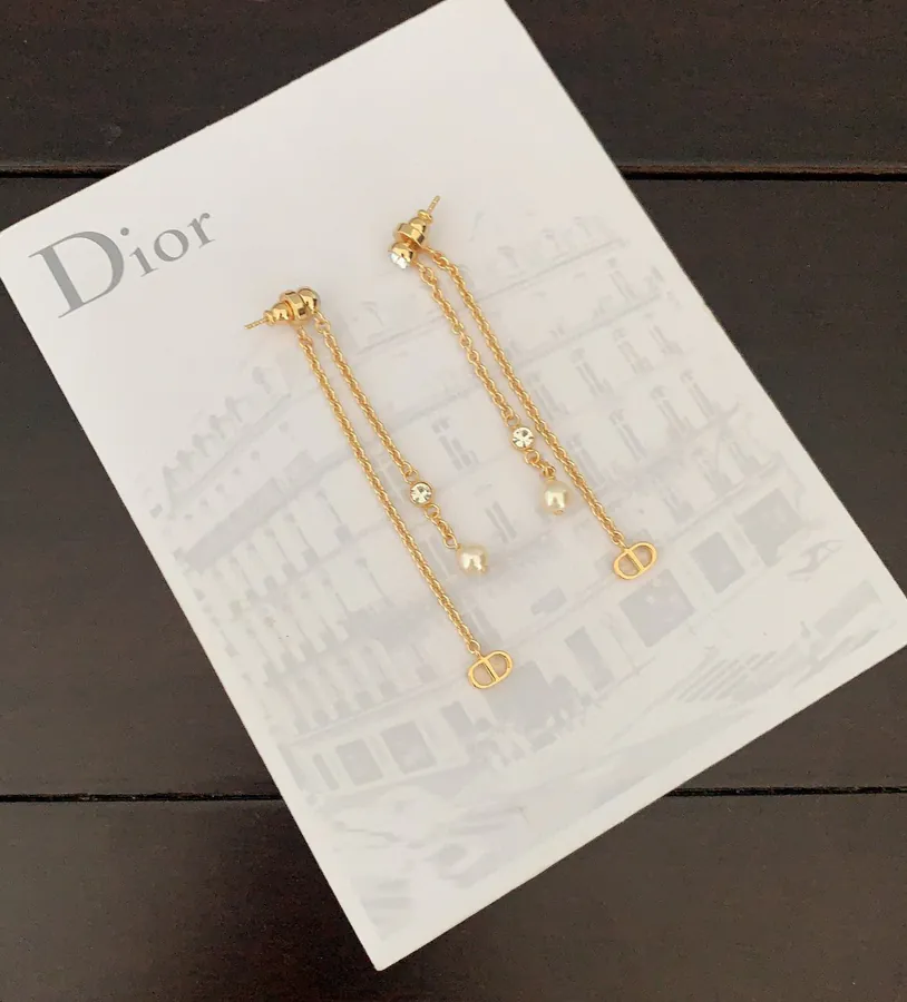 D*or New Arrival White Diamond CD Long Fringe Bag