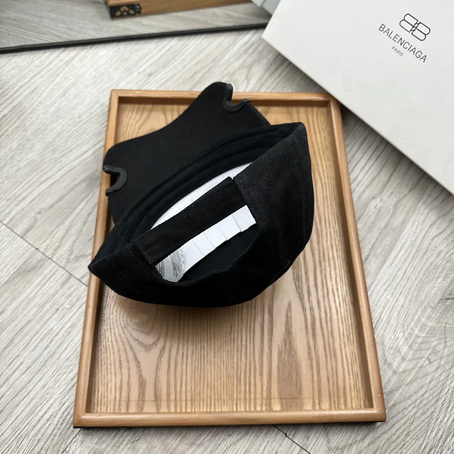 Parisian Signature Embroidered Canvas Bucket Hat
