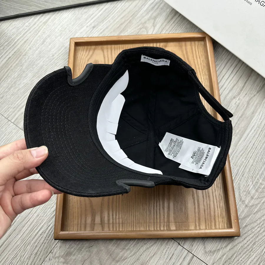 Parisian Signature Embroidered Canvas Bucket Hat