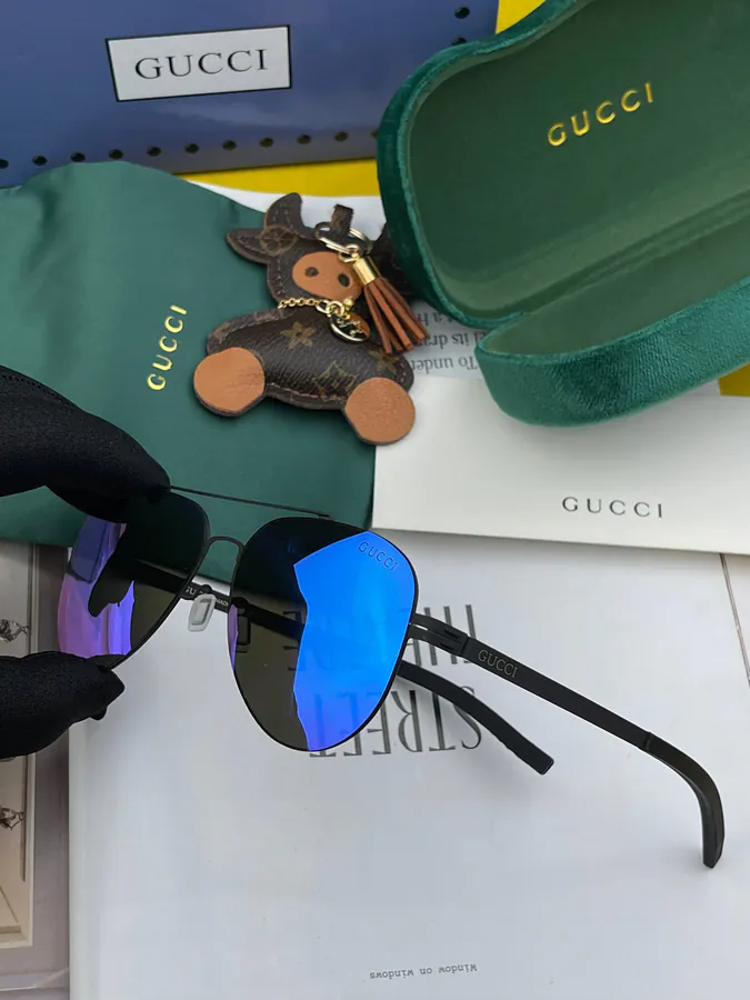 Gucc* 2024 New Mens Womens Sunglasses with Anti Fading Polarized Lenses