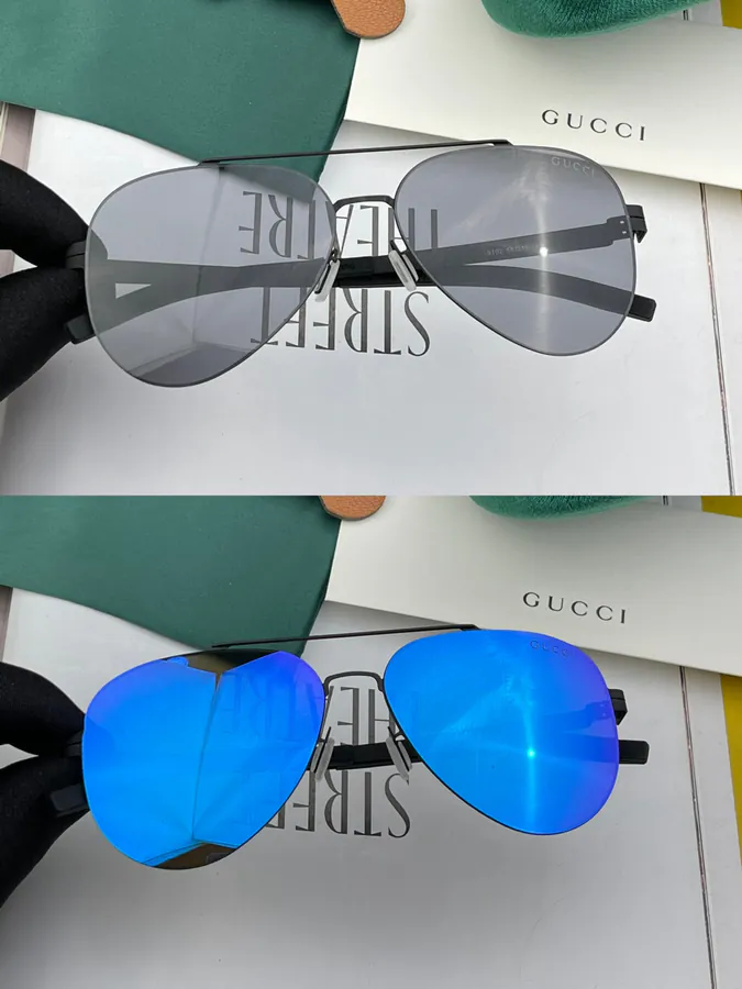 Gucc* 2024 New Mens Womens Sunglasses with Anti Fading Polarized Lenses