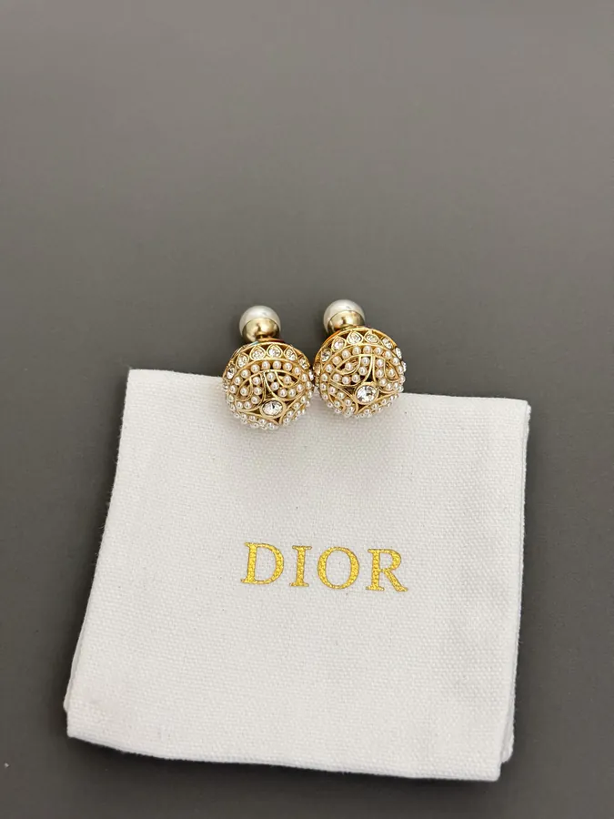 D*or Latest Drop Earrings with Colorful Enamel and Pearls