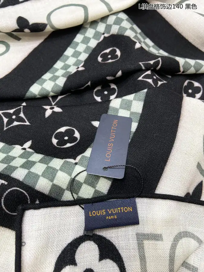 Premium Custom P180 Luxury Cashmere Scarf with Monogram Pattern