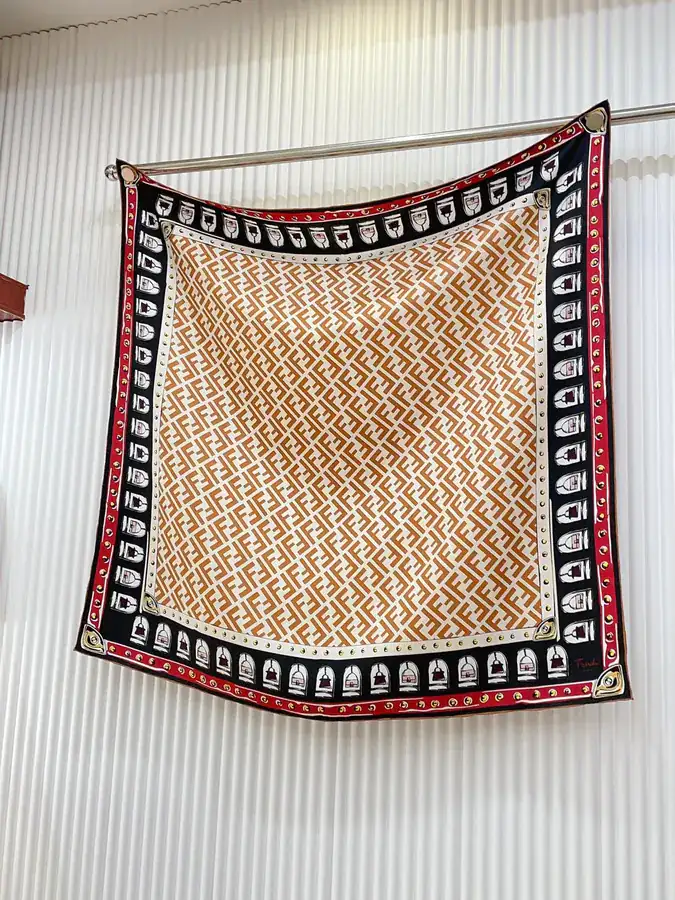 FF Logo Print Silk Scarf 90cm x 90cm