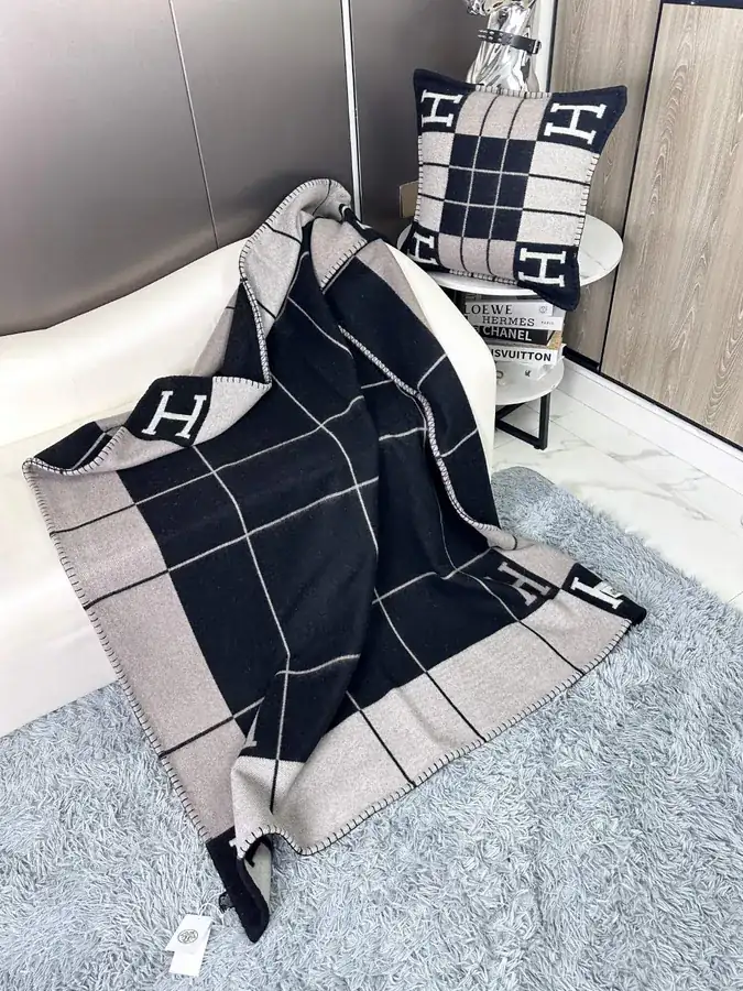 H Family Premium Cashmere Blanket Classic and Timeless Design