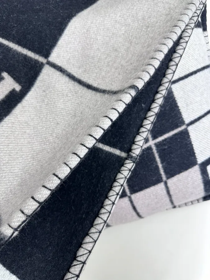 H Family Premium Cashmere Blanket Classic and Timeless Design