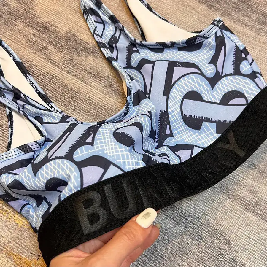 Tory Burch Print High Elasticity Yoga Workout Set Shapewear with Bra Pads + Slimming High Waist Leggings