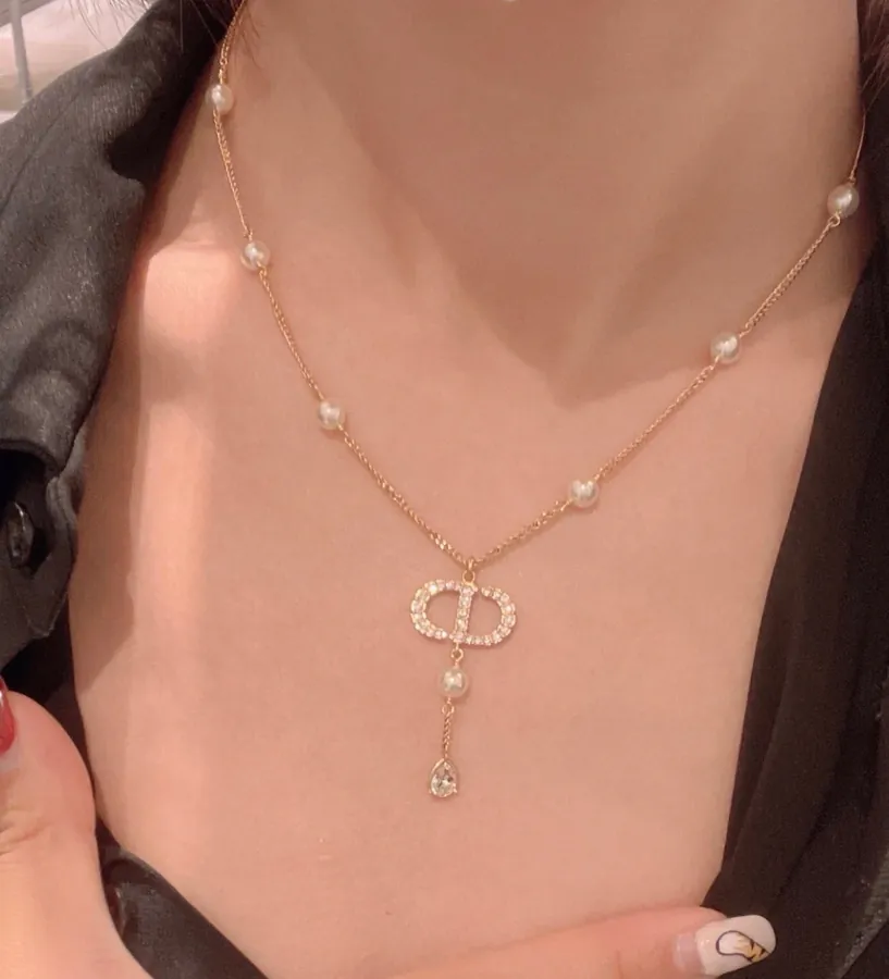 CD Pendant with Swarovski Crystal and Pearls