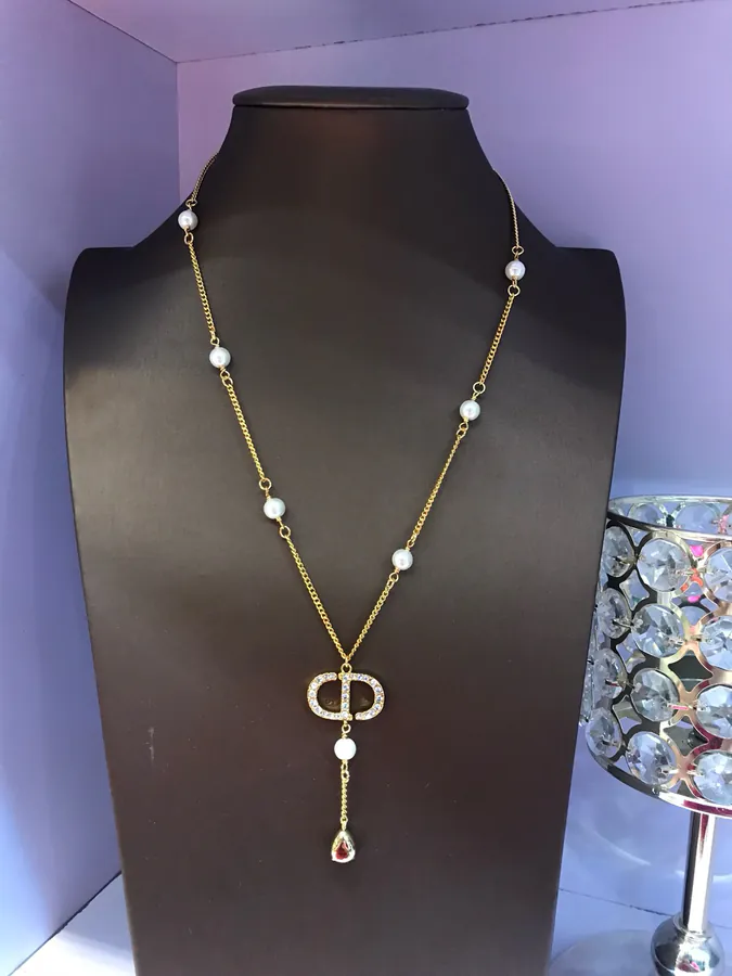 CD Pendant with Swarovski Crystal and Pearls