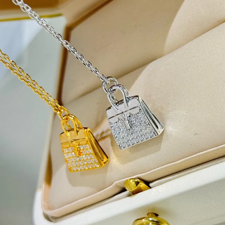 H Family New Kelly Handbag Premium Custom 925 Silver Plated with Diamonds