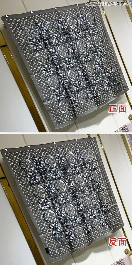 Precious Dragon Double Sided Double Color Silk Scarf