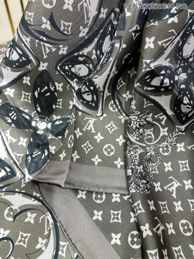 Precious Dragon Double Sided Double Color Silk Scarf