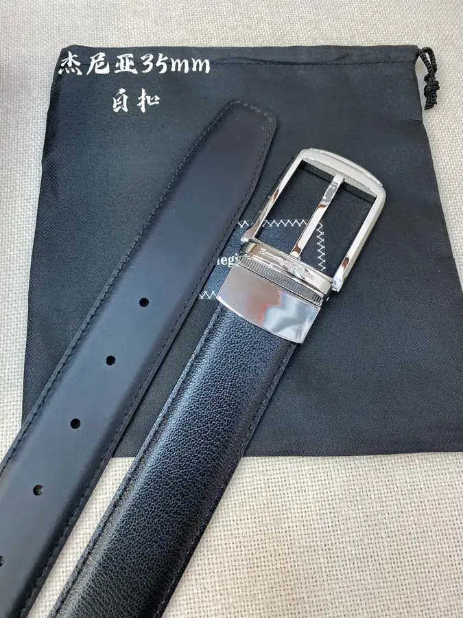 Gentleman's Belt by Ermenegildo Zegna 35MM Width, 316 Premium Buckle, Meticulous Craftsmanship