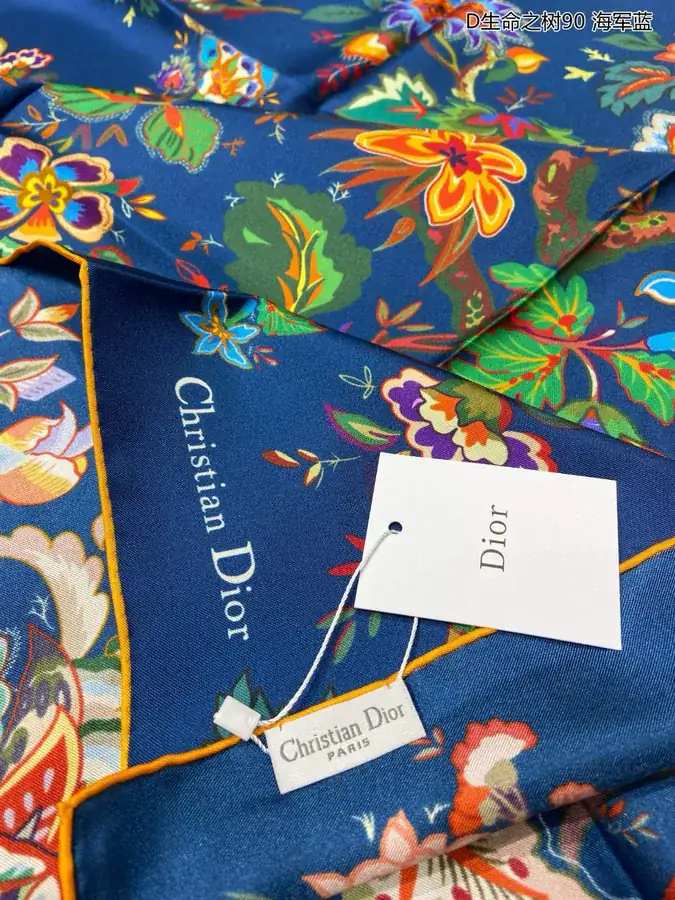 New D Life Tree 90 Silk Scarf Elegant and Refine