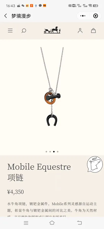 H Family Horsehead Necklace Unique ZP Version