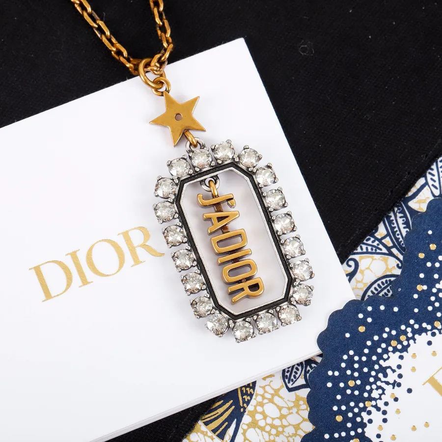D!or Irregular Pearl Necklace, Vintage Gold and Irregular Pearl