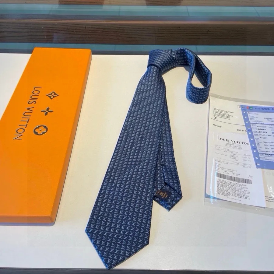 L Letter Tie Diamonds V Tie for Men