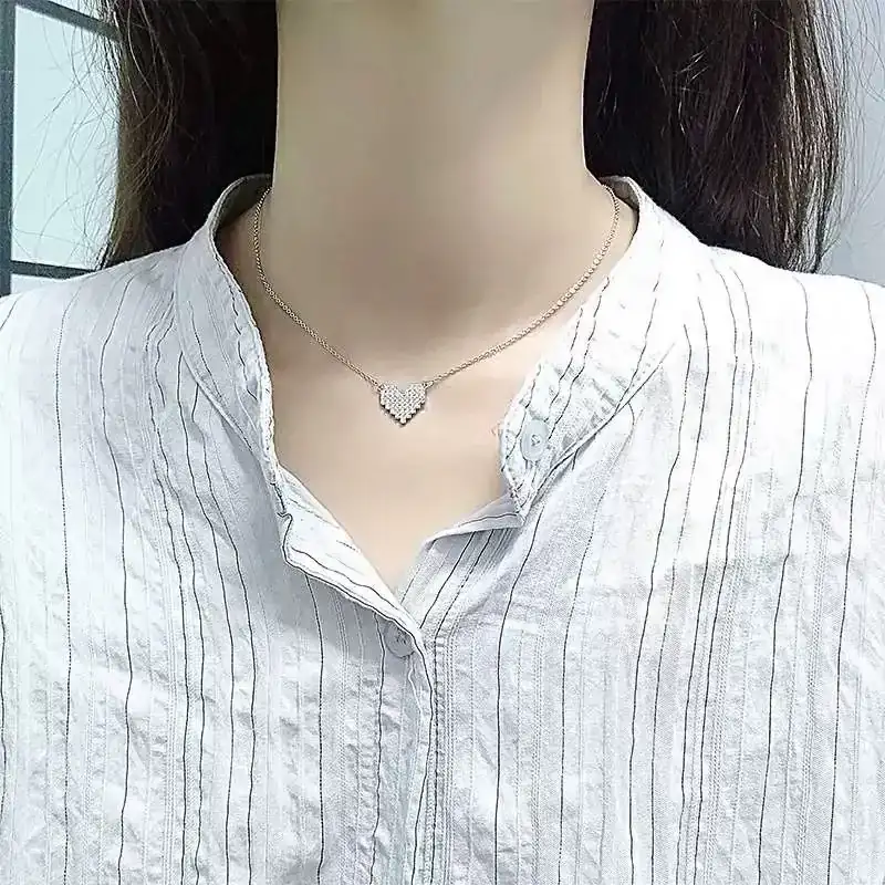 T Family Love Series Heart Pendant Necklace