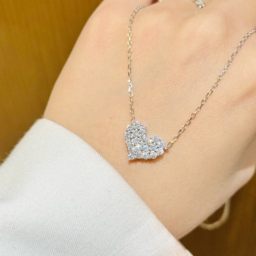 T Family Love Series Heart Pendant Necklace