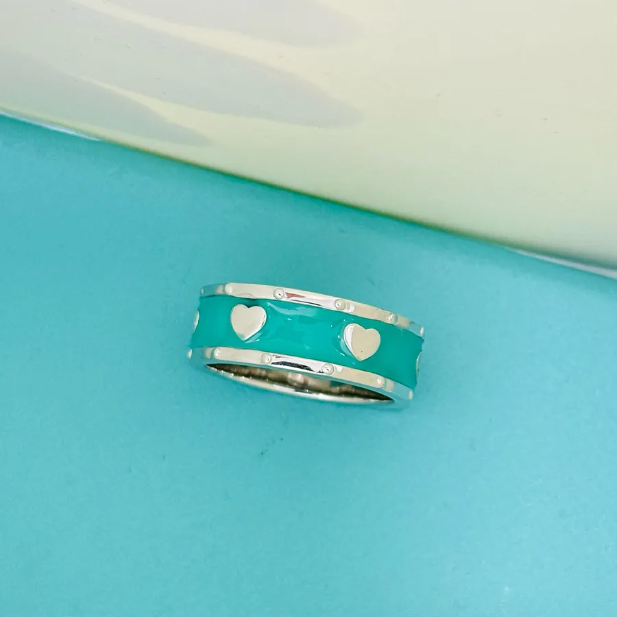 T Family Classic Enamel Ring with Heart Design