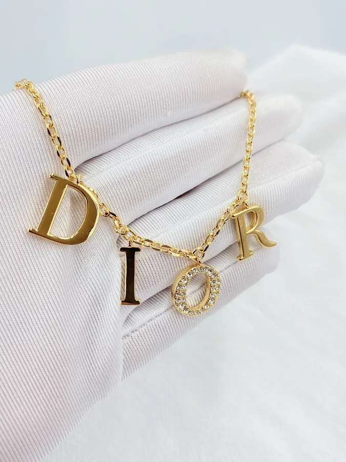 P55 D*or New Letter Necklace