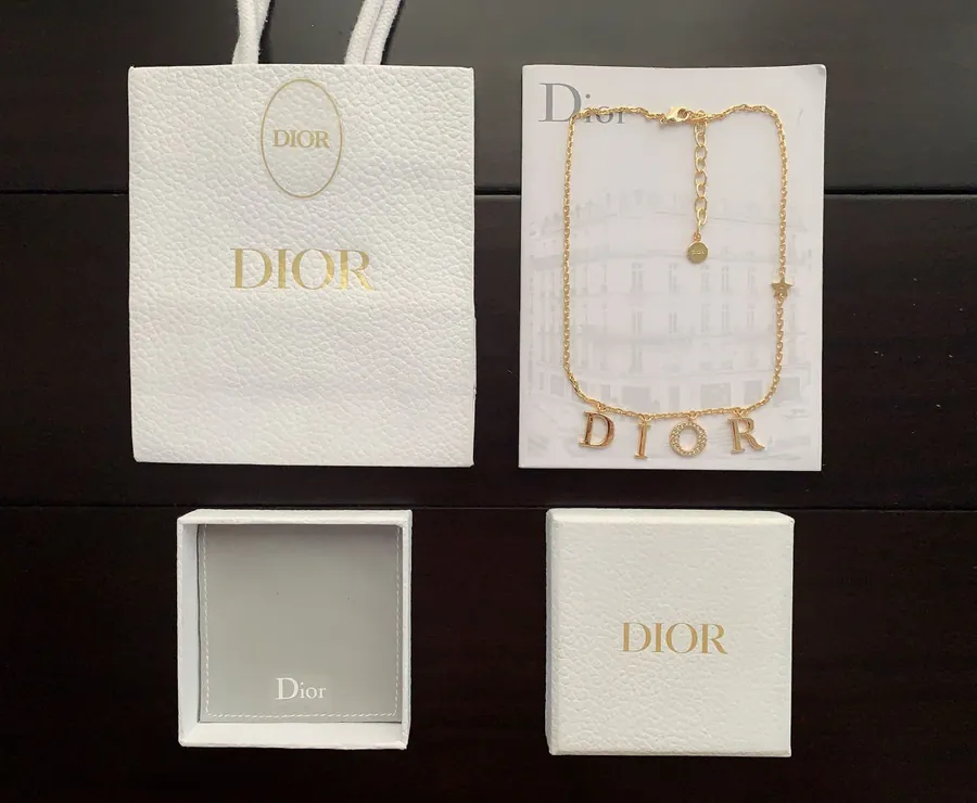 P55 D*or New Letter Necklace