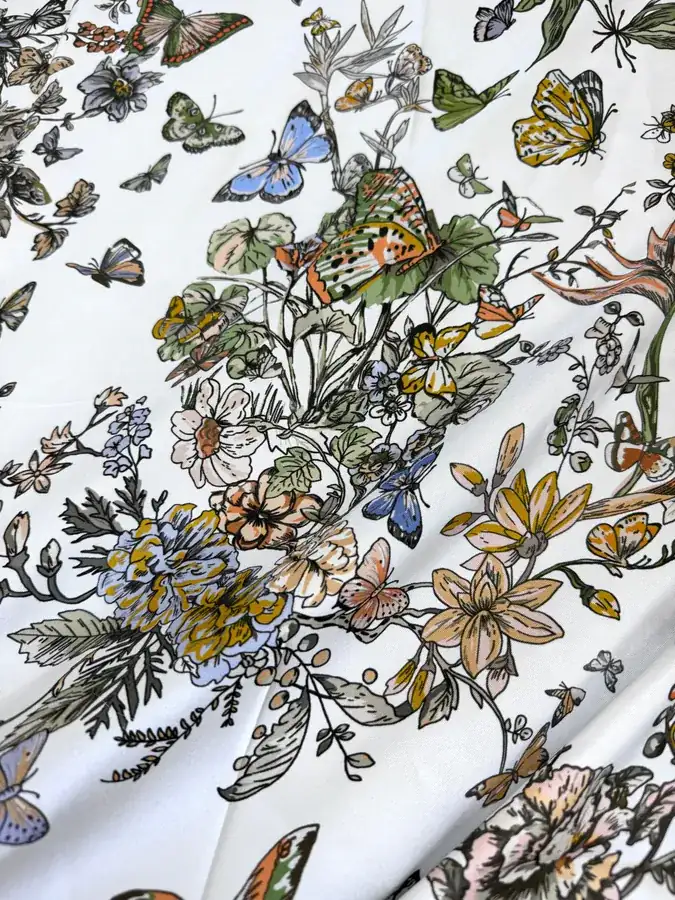 Mexico Flower Print Scarf