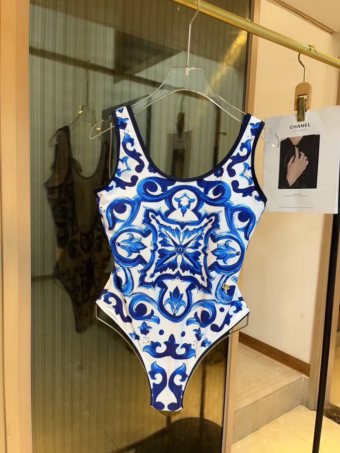 D&G New High Elasticity One Piece Swimsuit