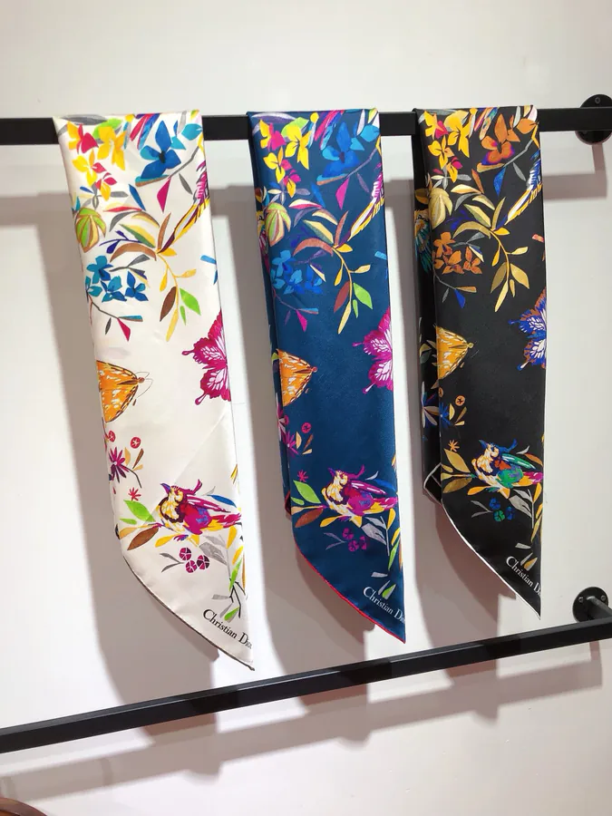 Christian Dior Fantastica Print Silk Scarf