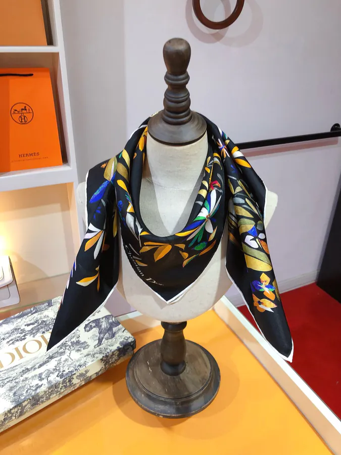 Christian Dior Fantastica Print Silk Scarf