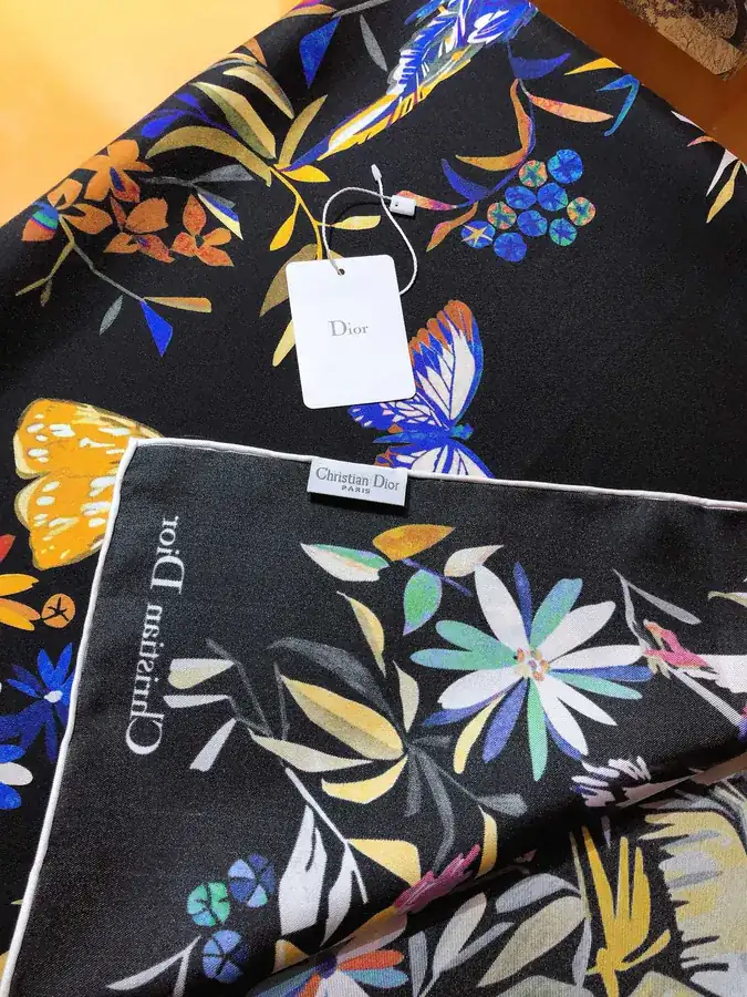 Christian Dior Fantastica Print Silk Scarf